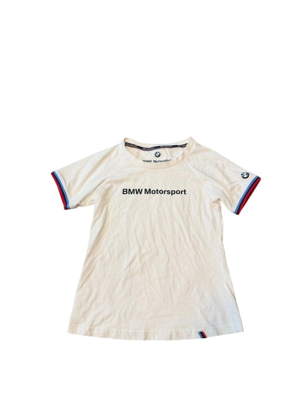 Women’s Large BMW Motorsport Graphic Racing Tee – White